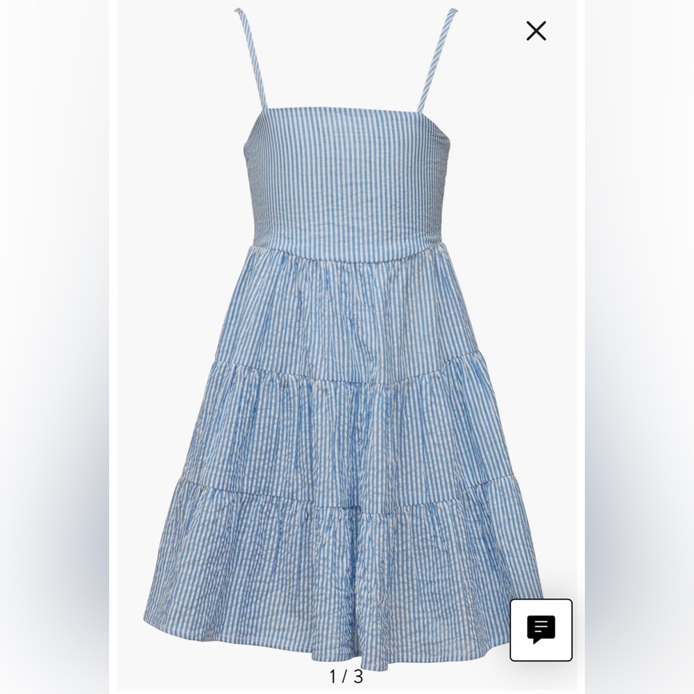 Snapper Rock Seersucker kids dress size 14